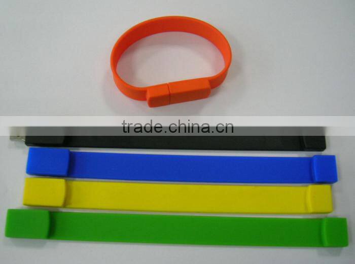 1G-64G silicon wristband usb flash drive bracelet pen drive