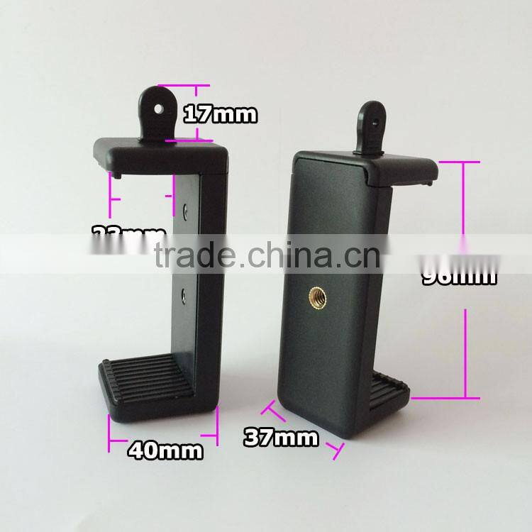 Big Tripod Adapter Cellphone Clip Stand Holder with extendable clip range 77-115mm for big smartphone 5.5inch above