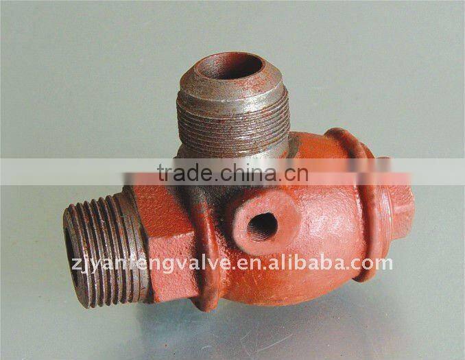 iron cooling fin check valve for air compressor