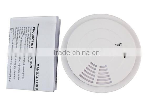 CE EN14604 Photoelectric Fire Smoke Sensor Detector LS-913WB for Home Security Burglar Alarm System