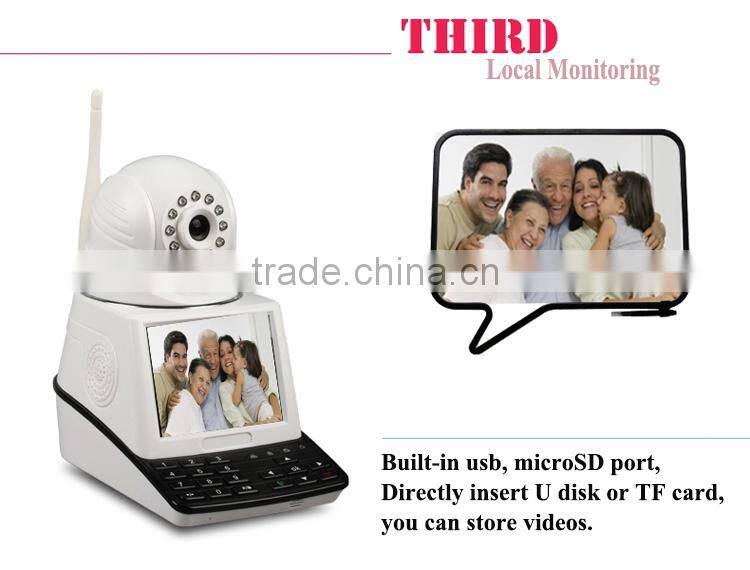 TCP/IP Alarm HD Camera Network Audio Night Vision /WIFI Camera Security Alarm