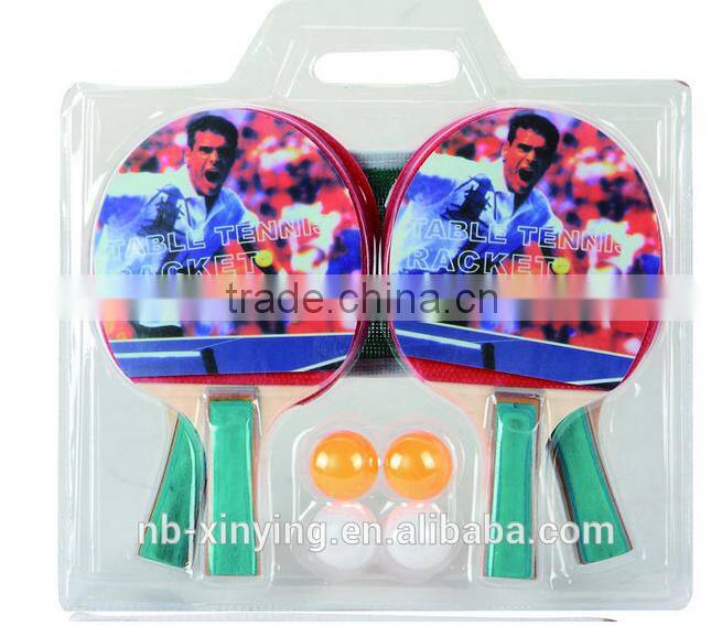 Cheap Table Tennis Rackets hot selling wooden beach racket for training or traveling