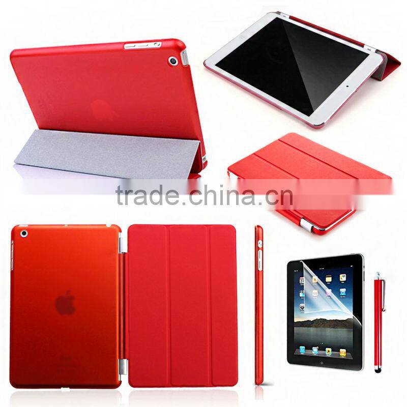Ultra slim stand Smart Magnetic Leather Case Cover for ipad mini 3 sleep wake