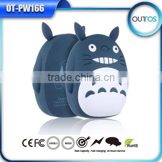 High quality totoro power bank 7800mah battery charger