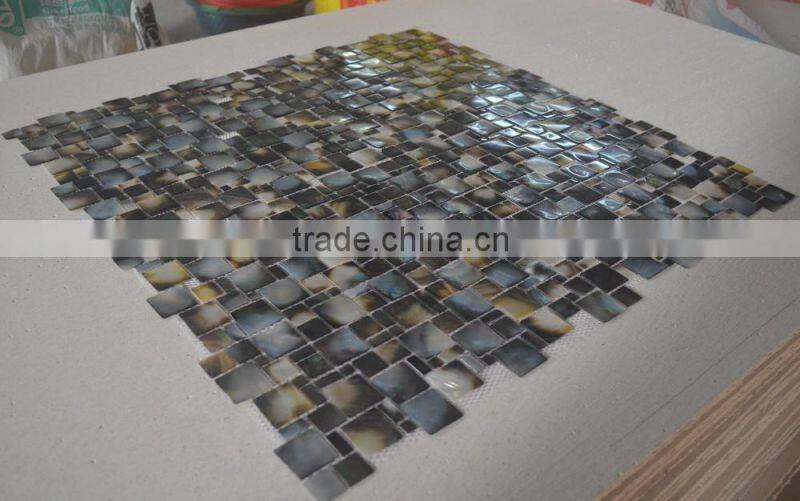New arrive blacklip shell mosaic tile in Multisize pattern,black lip sea mother of pearl