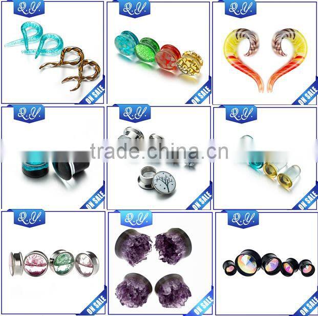 Hot Products New Design Acrylic Ear Plug Bullet Shape Ear Plug with Cheap Price