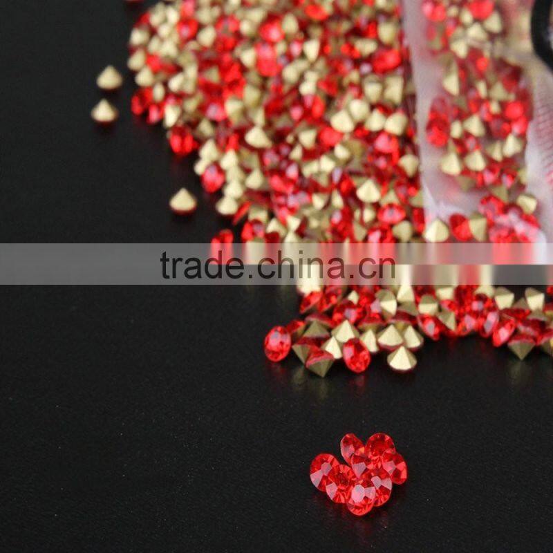 Sharp Bottom Nail Decor Rhinestone