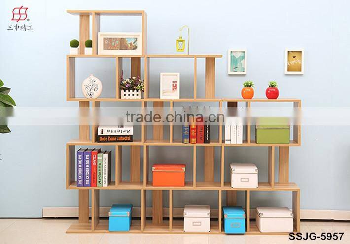 2015 new design Panel Modern wodden children Book Shelf