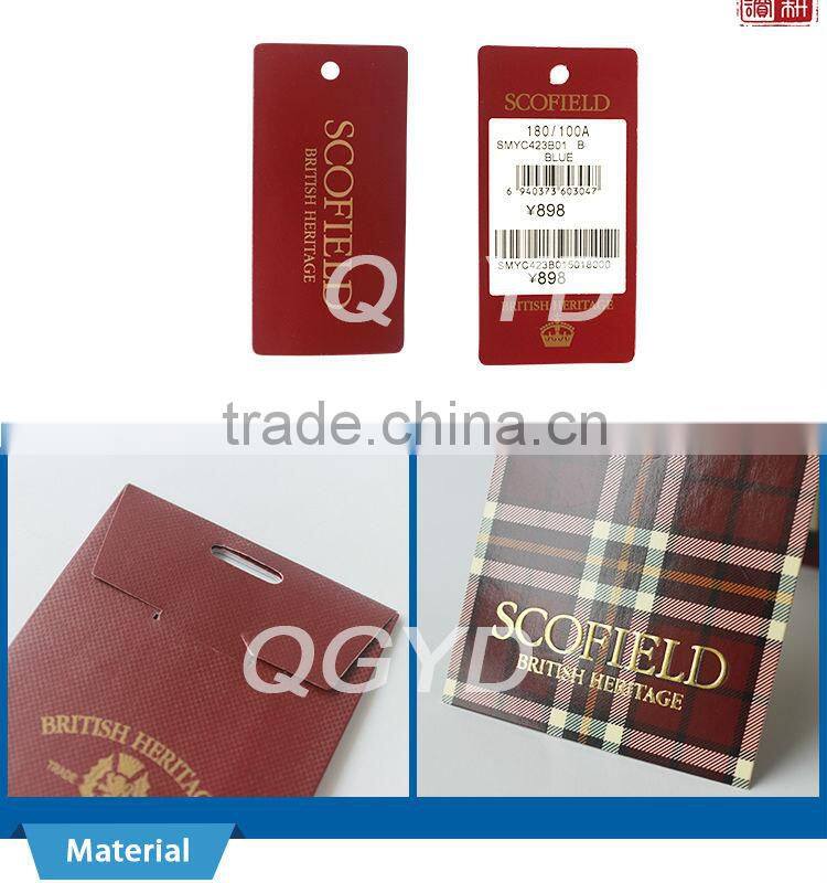2014 China Newest Paper Hang Tag/garment hang tags for garment