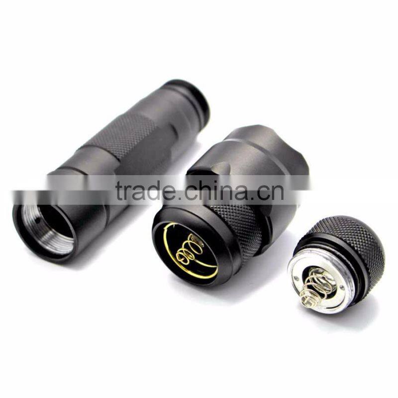 Soshine TC4 LED 900lm 7-Mode White Control Tactical Flashlight- Black (1 x 18650)