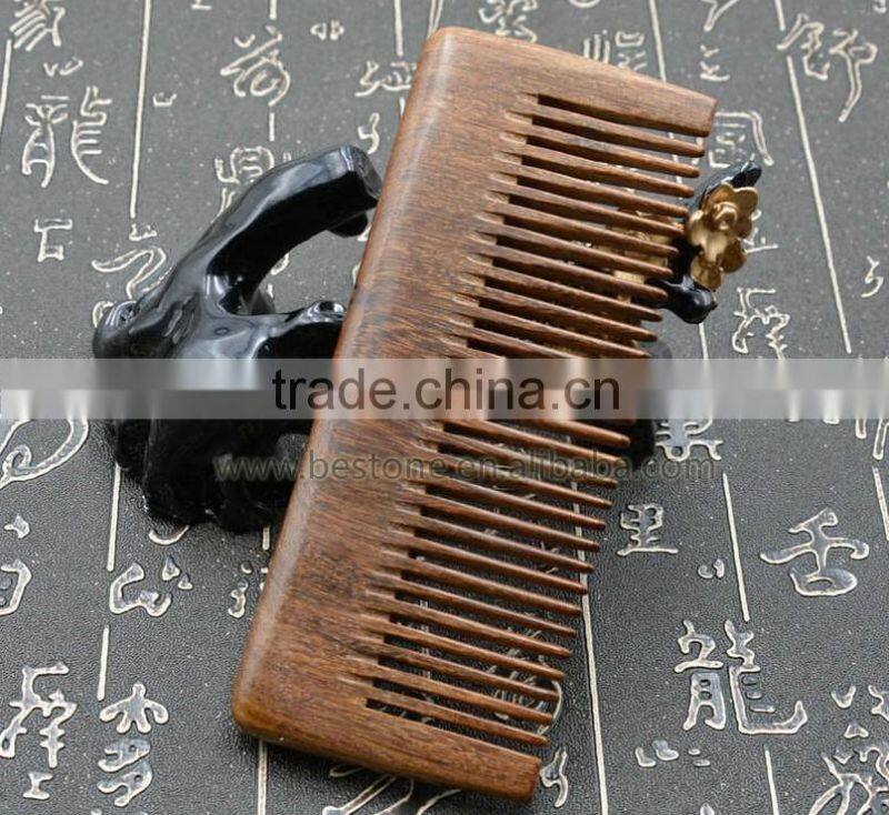 Afro Flea Wooden Barber Hair Comb