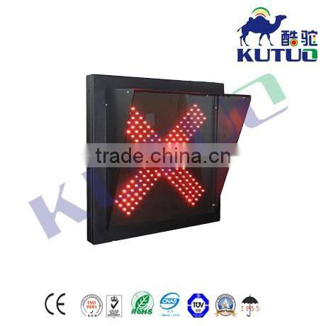 300mm red cross traffic light for driveway