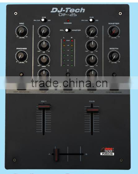 2016 brand new hot sale DIF-2S MIXER china dj equipment mixer live show party DJ mixer