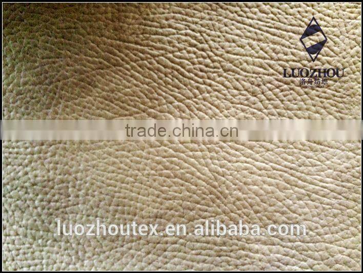 fashionable embossed printing suede sofa fabrics