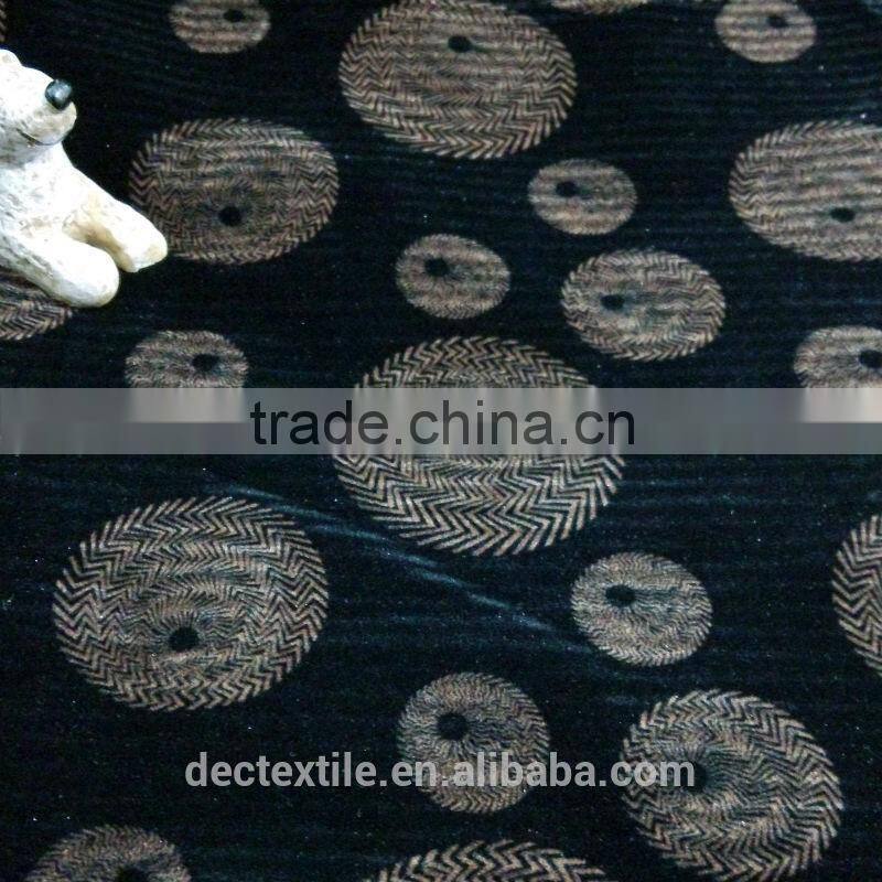 Nylon knitted flock plain dyed flocking