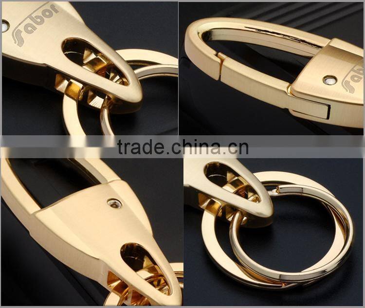 Whole Gold Plating Decorative Metal Key Chain