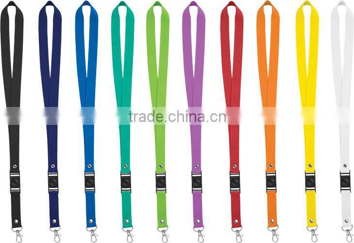 Promotional polyester woven lanyard