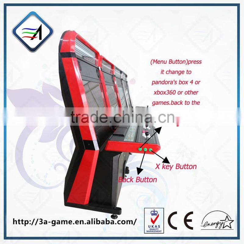 Xbox360 games in joytick coin operated fighting game machine