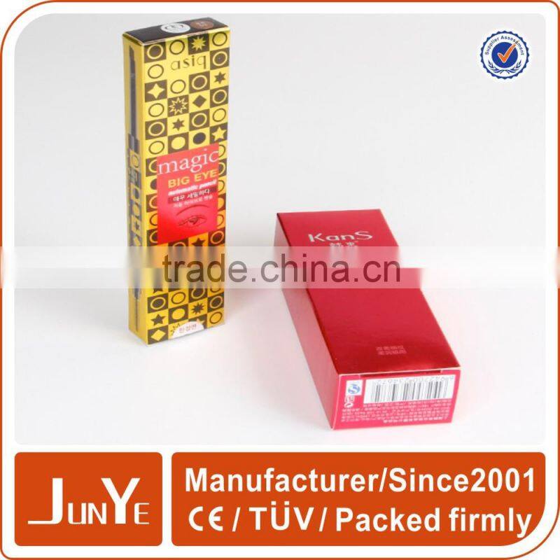 Book shaped long ribbon locking paper lipstick packaging custom lipstick boxes