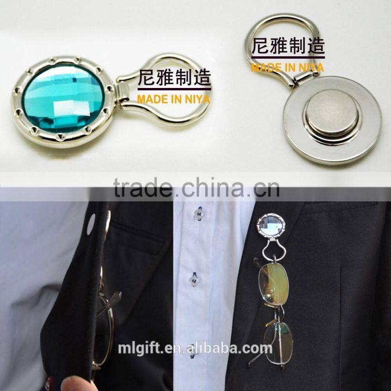 high quality magnetic eyeglass holder designer brooches and pins