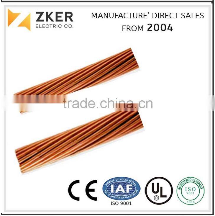Copper earthing round wire, copper covered steel wires, copper clad steel wire
