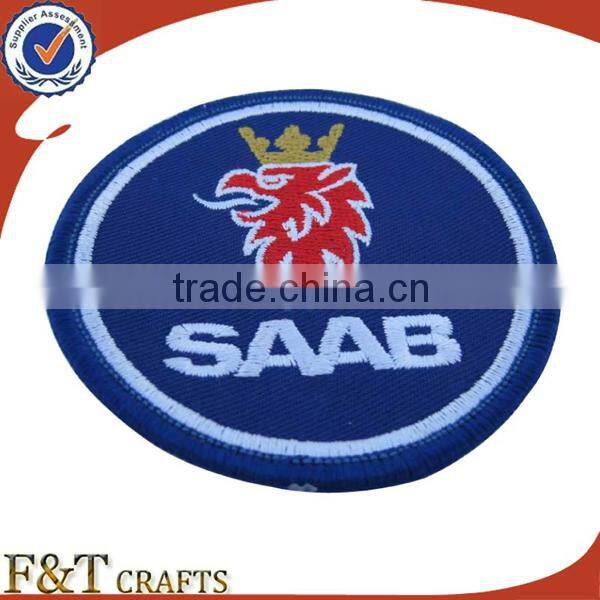 simple design round shape indian embroidery patches factory