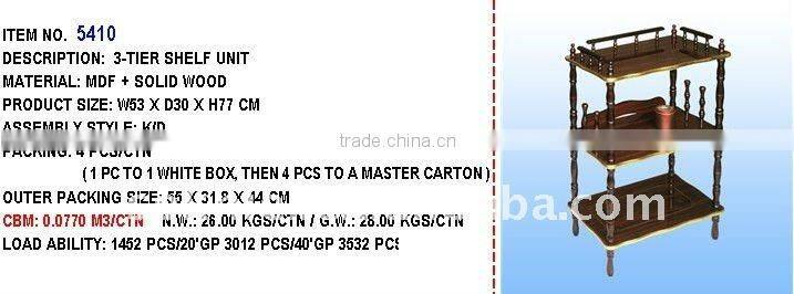 wooden display shelf