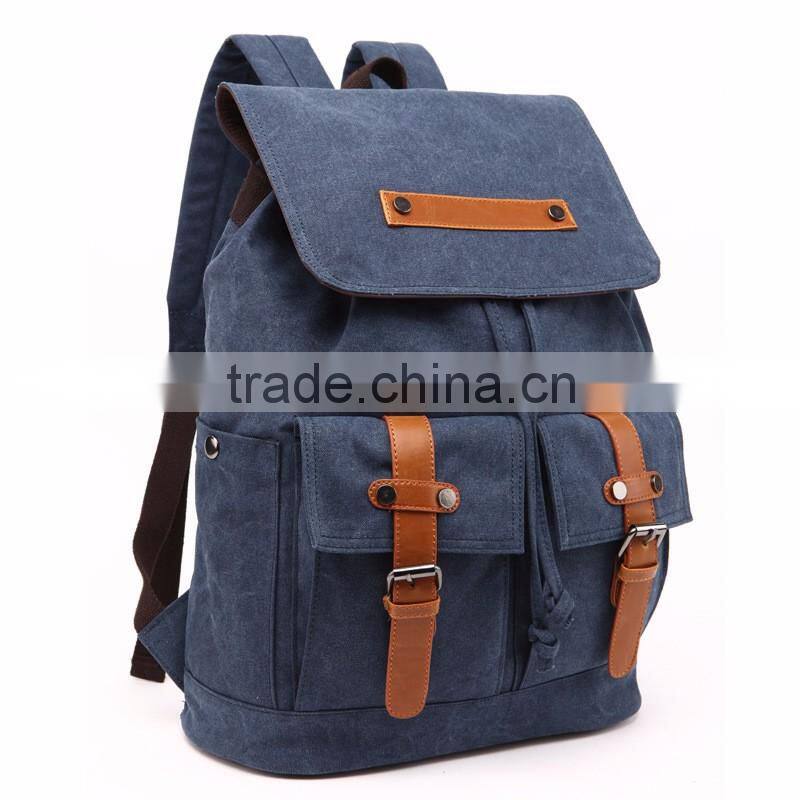 vintage canvas hiking backpack for teenage girls