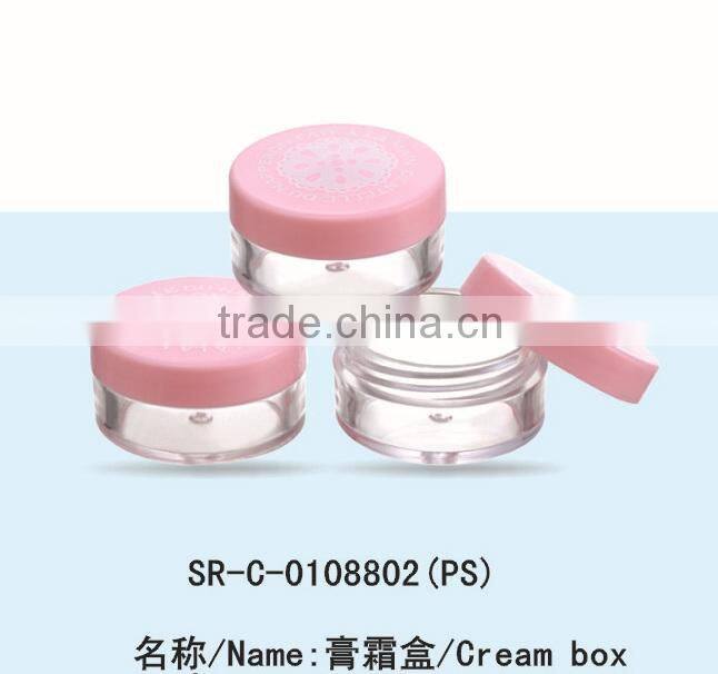plastic jar for 10g cosmetic recycled clear body cream container Ointment box