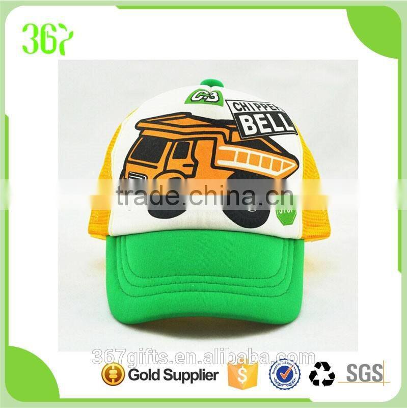 Cheap 5 Panels Car Foam Mesh Cap Kids Cap for Baby