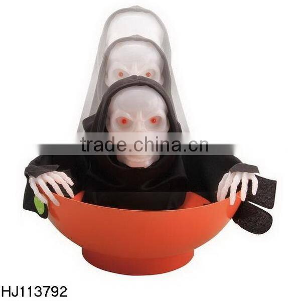 B/O skull man with light and sound for Halloween toy