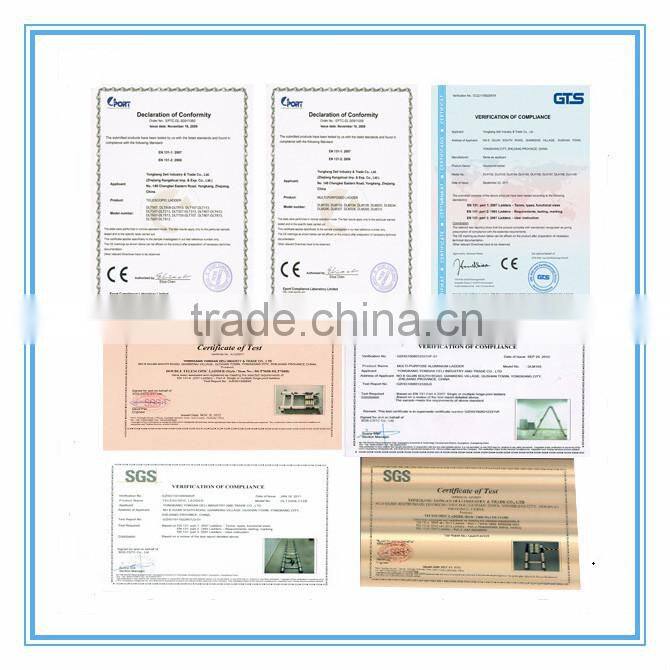 Aluminum telescopic ladders