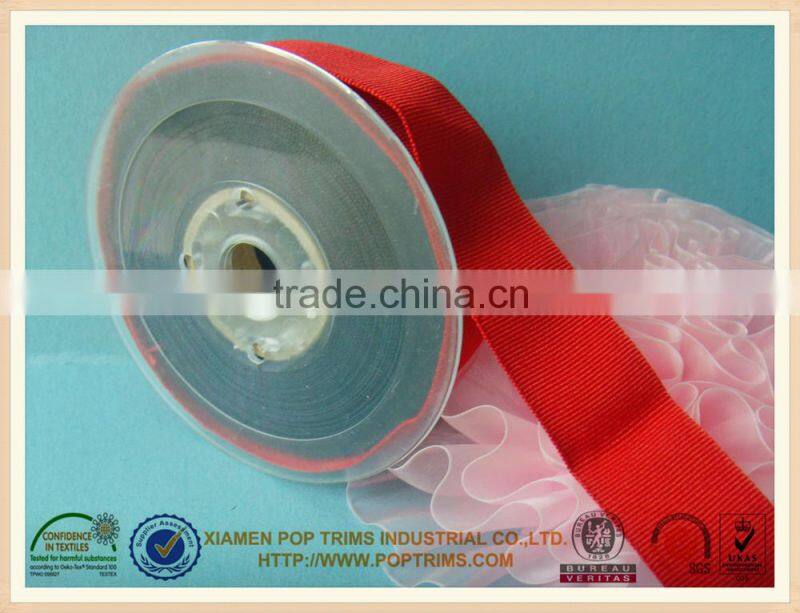 3 wide red Grosgrain Ribbon