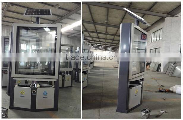 High Quality Environmental Friendly Outdoor Advertising Trash Bin Light box