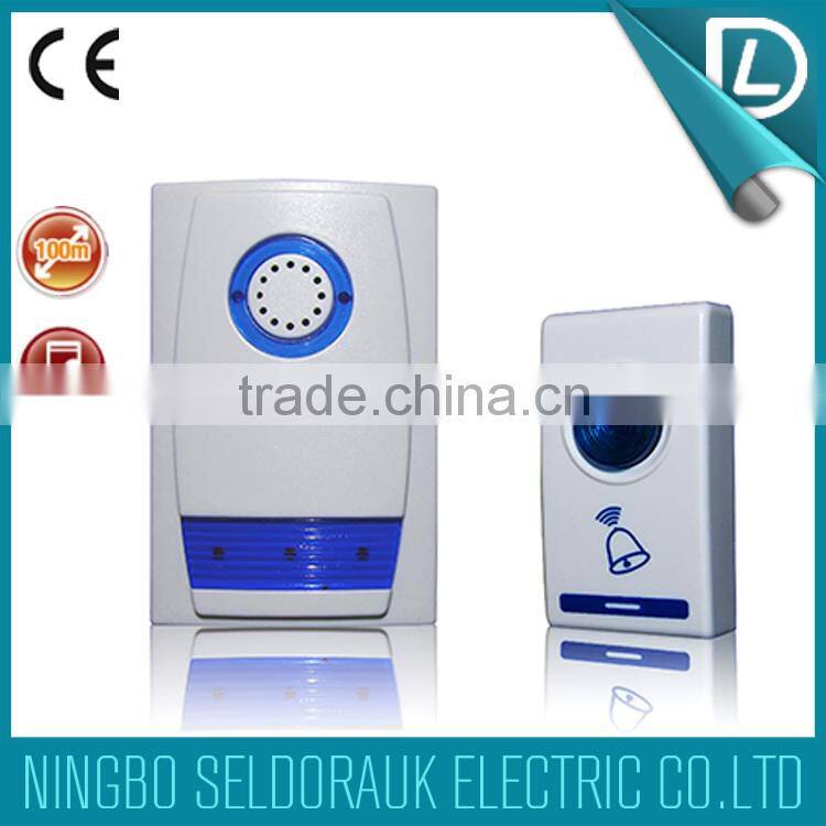 Direct factory supply 32 pcs music & 100M DC apartment doorbell commercial wireless doorbell