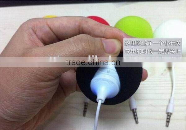 High Quality Audio mini Ball Shape Speaker Suitable for All Devices with 3.5mm Audio Jack