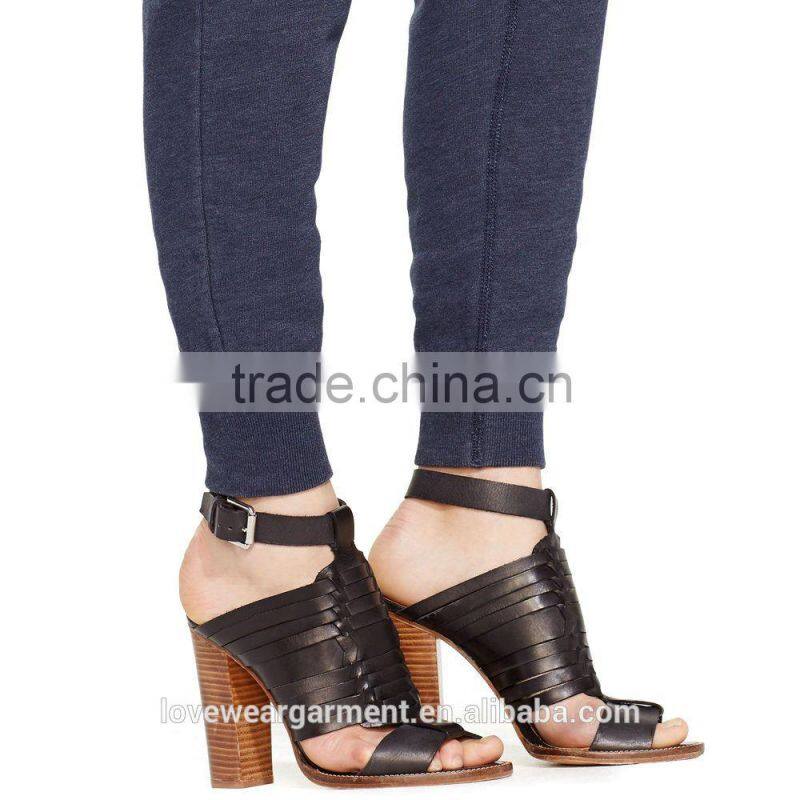 Navy plain with side pockets women sweat pants