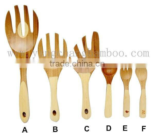 Bamboo big serving soup spoon disposable