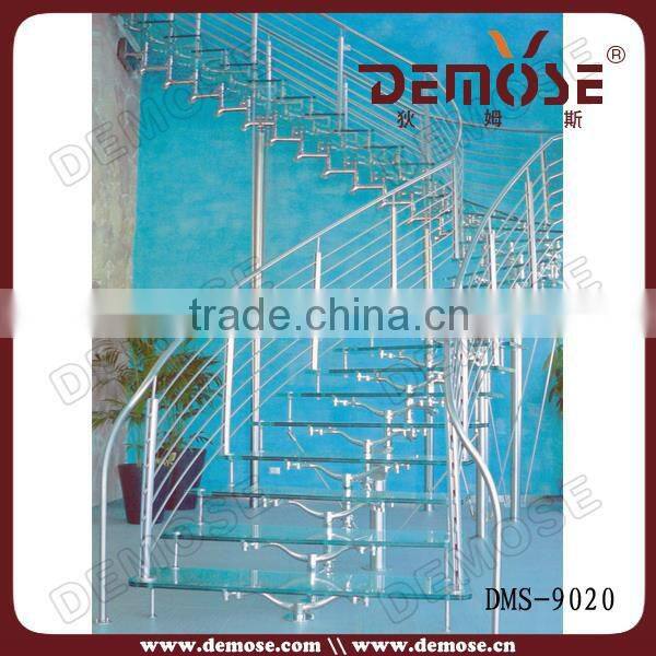 metal deck stairs/plexiglass stairs for interior