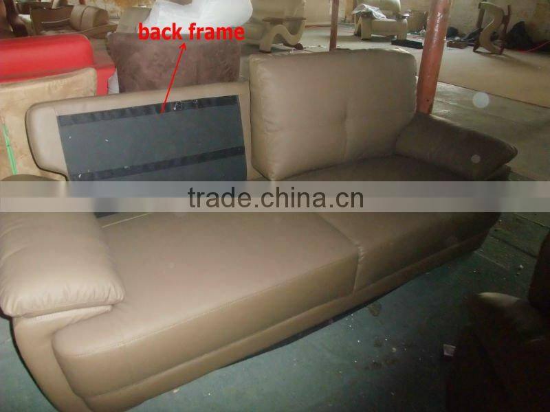 Italian furniture two seater wooden sofa set without cushion