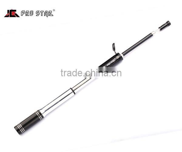 Black aluminum bicycle sport pump