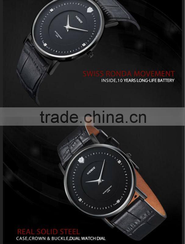 WEIDE Brand WG93001factory price watch french leather watch strap