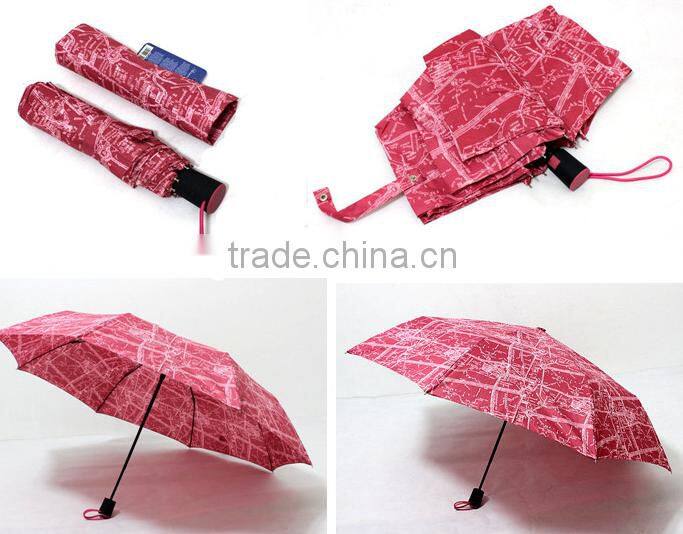 Best price auto plastic umbrellas 3 fold