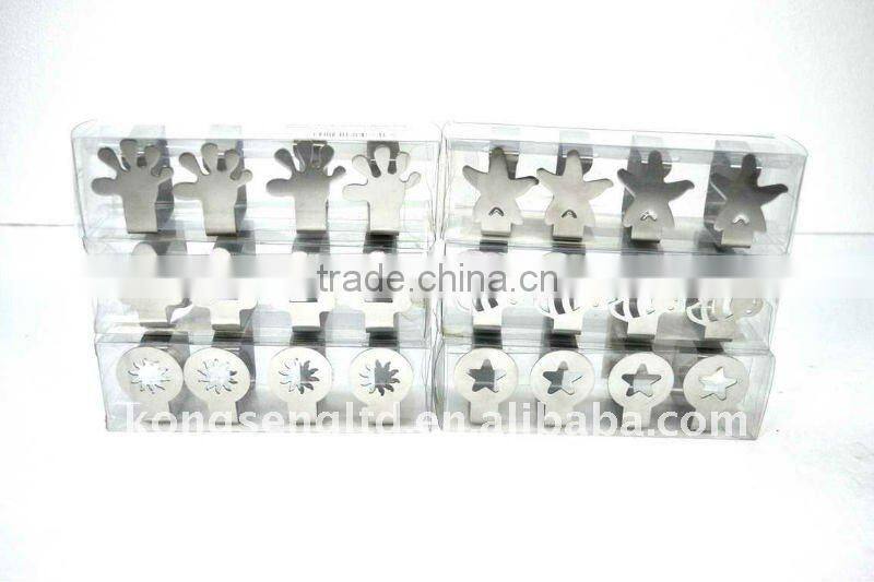 Small stainless steel table cloth clip