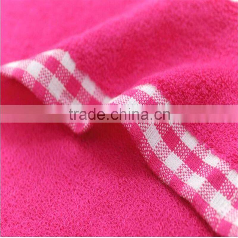 100% cotton square Plain jacquard hand towel
