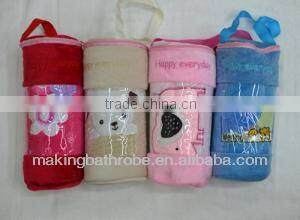 High quality short sleeves terry bathrobe for kids
