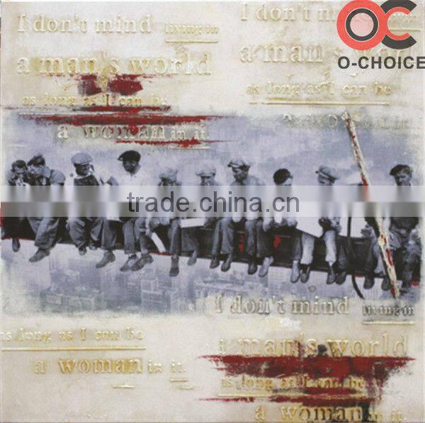 Handmade modern art portrait oil painting on canvas