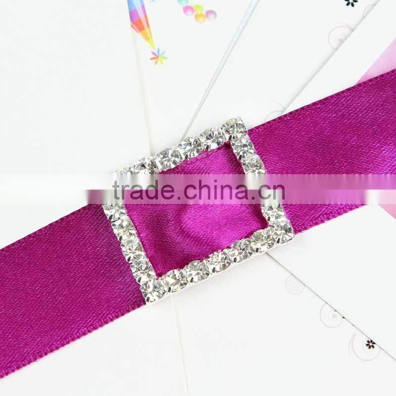 New Design Decorative Rhinestone Chair Sash Buckle for Ribbon B0040B