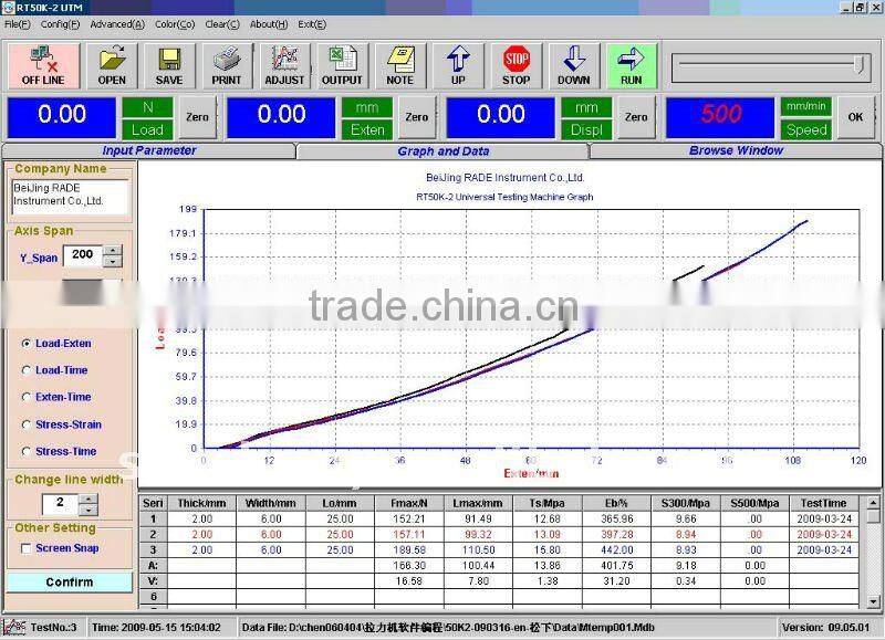 Universal testing machine