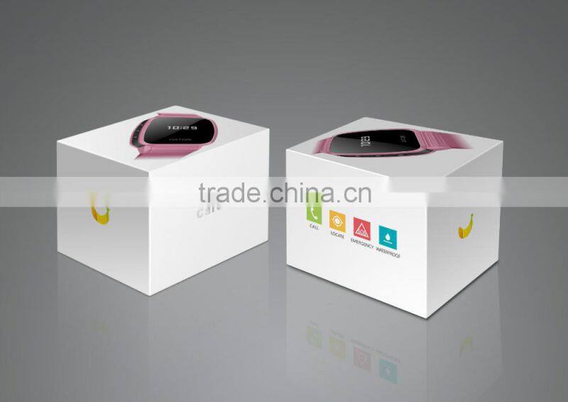 Remote Monitor SOS spy watch GPS satellite and LBS location waterproof gps watch